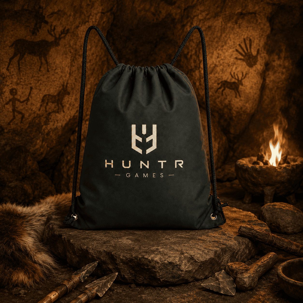Official HUNTR drawstring bag